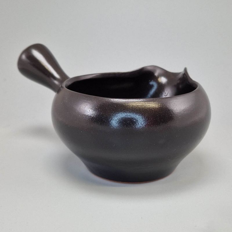 Pot à thé japonais Samashi (Tokoname) 320cc noir - Artisanat traditionnel japonais