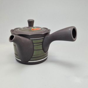 Japanese Tokoname Tea Pot 260cc Black and Green, KURO MIDORI