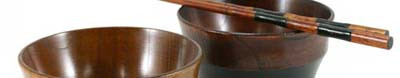 Ciotole da zuppa di legno miso giapponesi